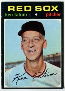 1971 Topps #601 Ken Tatum Boston Red Sox Semi-Hi# - Foto 1 di 2