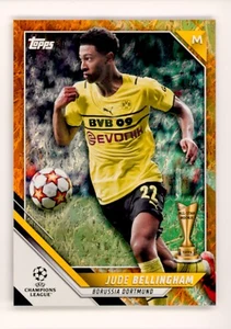 2021-22 Jude Bellingham Topps Jade Orange Foil Borussia Dortmund Rookie Card /25 - Picture 1 of 3