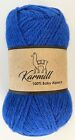 Alpaca Wool Skeins 100% Baby Alpaca Yarn DK Weight - 50 grams - Bright Blue 3608