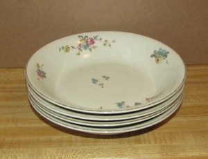 Tschechoslowakei Czech TK Thuny Porzellan Suppenschüsseln 4 verfügbar 7 3/4" Goldrand - Bild 1 von 7