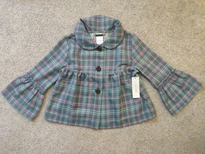 Wonderkids Kmart Girls 4T Colorful Plaid Long Sleeve Button Down Blouse NWT - Picture 1 of 5