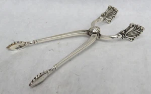 PINZAS DE TIJERA GEORG JENSEN PLATA ESTERLINA ACANTHUS AZÚCAR PINZAS - Imagen 1 de 3
