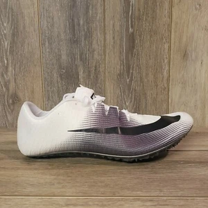 New Mens Nike Zoom Ja Fly 3 Track & Field Spikes White Black Men's 14 865633 102 - Picture 1 of 11
