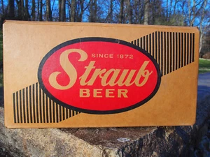 Vintage 1978 Straub Beer Case Cardboard Box w/24 - 16oz Bottles Saint Marys, PA - Picture 1 of 18