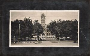 IOLA Kansas Court House RPPC 1908 Postcard LP26