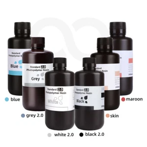 ELEGOO 3D Printer Resin Standard/Water Washable/ABS-Like LCD UV-Curing 1000g - Picture 1 of 53