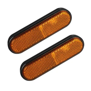 Catarifrangenti Adesivi Forcella Anteriore Moto Omologato Arancio 100x28x13mm - Imagen 1 de 5