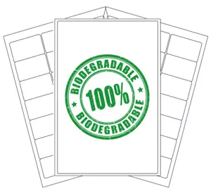Biodegradable Sticky Labels | Eco Friendly Compostable Stickers | Laser/Inkjet - Picture 1 of 16