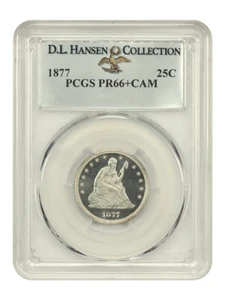 1877 25C PCGS PR66 + CAM ex: D.L. Hansen - Bild 1 von 6