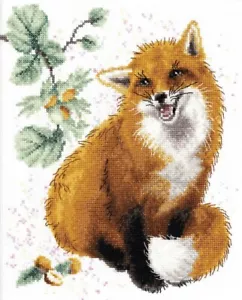 DIY Needlepoint Kit The fox Cross-Stitch Craft Set for Home Decor & Gifting - Picture 1 of 18