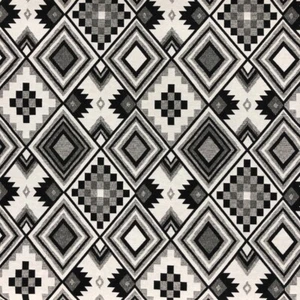 Big Aztec Luxury Weight Tapestry Black and White Upholstery Fabric 137cm Wide - Picture 1 of 1