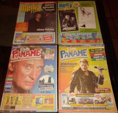 JOHNNY HALLYDAY INTROUVABLE 4 JOURNAUX GRATUITS MEDIA PUB PARIS PANAME 1998/99 - Photo 1/4