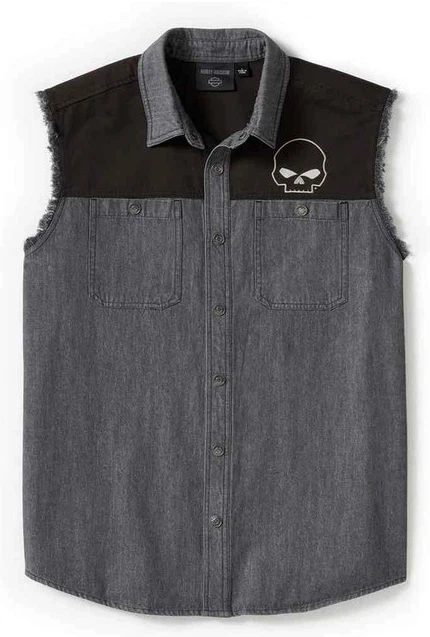 Harley Davidson Willie G Skull Blowout Sleeveless Shirt Vest Men XL - Image 1 of 2