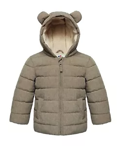 Rokka&Rolla Baby Boys Kids Puffer Jacket Newborn Infant Fleece Lined Winter Coat - Picture 1 of 32