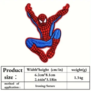 Stickerei Patch Aufnäher oder Bügelbild Stoff Applikation - Neu - Spiderman - Bild 1 von 1