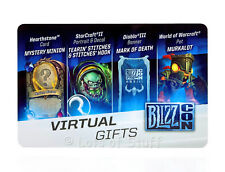 BlizzCon 2013 Unused Virtual Gifts Card Murkalot Mystery Minion Mark Of Death 96
