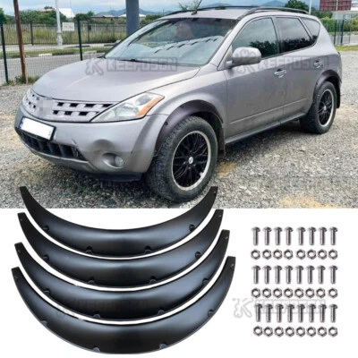 4X Kits de alargadores de para-lama de carroceria extra larga arcos de roda para Nissan Murano SE SL - Imagem 1 de 4