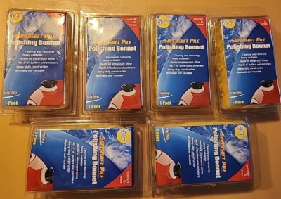 Capó de pulido Viking Supersoft Detalle reutilizable -Se adapta a tampones de 5-6" - Paquete de 6 - NUEVO Foto 1 de 3