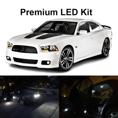 18 x White LED Interior Bulb + Reverse + Tag Lights For 2011-2014 Dodge Charger - Image 1 of 4