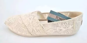 TOMS Shoes Canvas Alpargata Natural Geo Lace Espadrille, Size UK 7.5 EU 41. - Picture 1 of 7