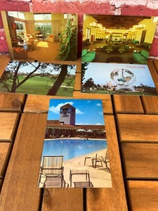 5 Vintage LEISURE WORLD Laguna Hills CA  Postcards GLOBE CLUBHOUSE HOME INTERIOR - Picture 1 of 6