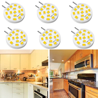 G8 LED Bulb Dimmable 3W T4 JCD Type Bi-Pin G8 Base 3000K LED Puck Light Bulbs - Image 1 of 4