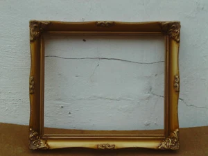 Vintage 1990s Gold coloured Swept Picture Frame -Fits Picture 12 x 10 inches - Picture 1 of 12