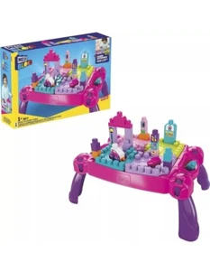 MEGA BLOKS Fisher-Price Toddler Building Blocks, Build n Learn Activity Table - Picture 1 of 6