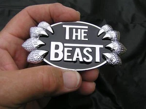 Deal: 2 X THE BEAST 70mm Car Emblems + 2 X BEAST Keyrings - Picture 1 of 3