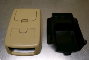 Ford F250 Superduty F-350 Overhead console w-door Tan Beige Cream 05-10 F-250 - Picture 1 of 5