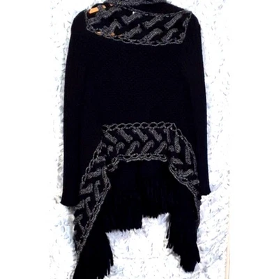 Cárdigan de lana vintage Catherine Malandrino hechizado boho caprichoso pequeño  Foto 1 de 4