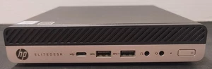 HP Elitedesk 800 G4 DM 35w - i7-8700t, 24GB RAM, 256GB M.2 +500G HDD, USB-C Flex - Picture 1 of 8