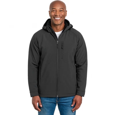 Kirkland Signature Men’s Fleece-Lined Softshell Jacket – 4-Way Stretch - Image 1 of 4