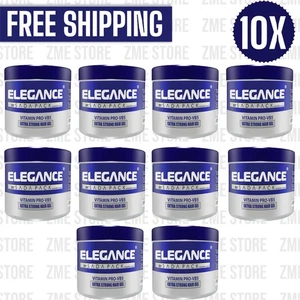 10X Elegance Extra Strong Hold Hair Styling Gel 250ml Vitamin Pro-VB5 Protection - Picture 1 of 5