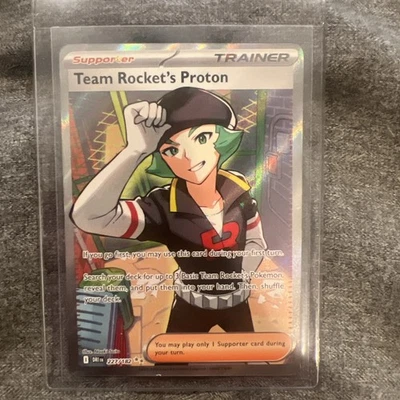 Team Rocket’s Proton 227/182 Destined Rivals Trainer Full Art Pokémon TCG MINT - Image 1 of 2