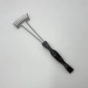 Cutco Mix-Stir Whisk Wisk Wire Egg Beater Stainless Steel Brown Orange Handle - Picture 1 of 12