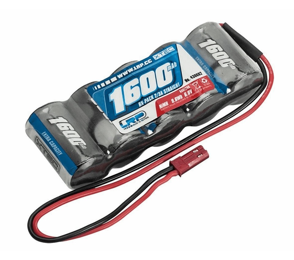 LRP Batteria NiMh 1600Mah 6v Lunga Ricevente Jst-bec Mugen Associated - 430602 - Image 1 of 1