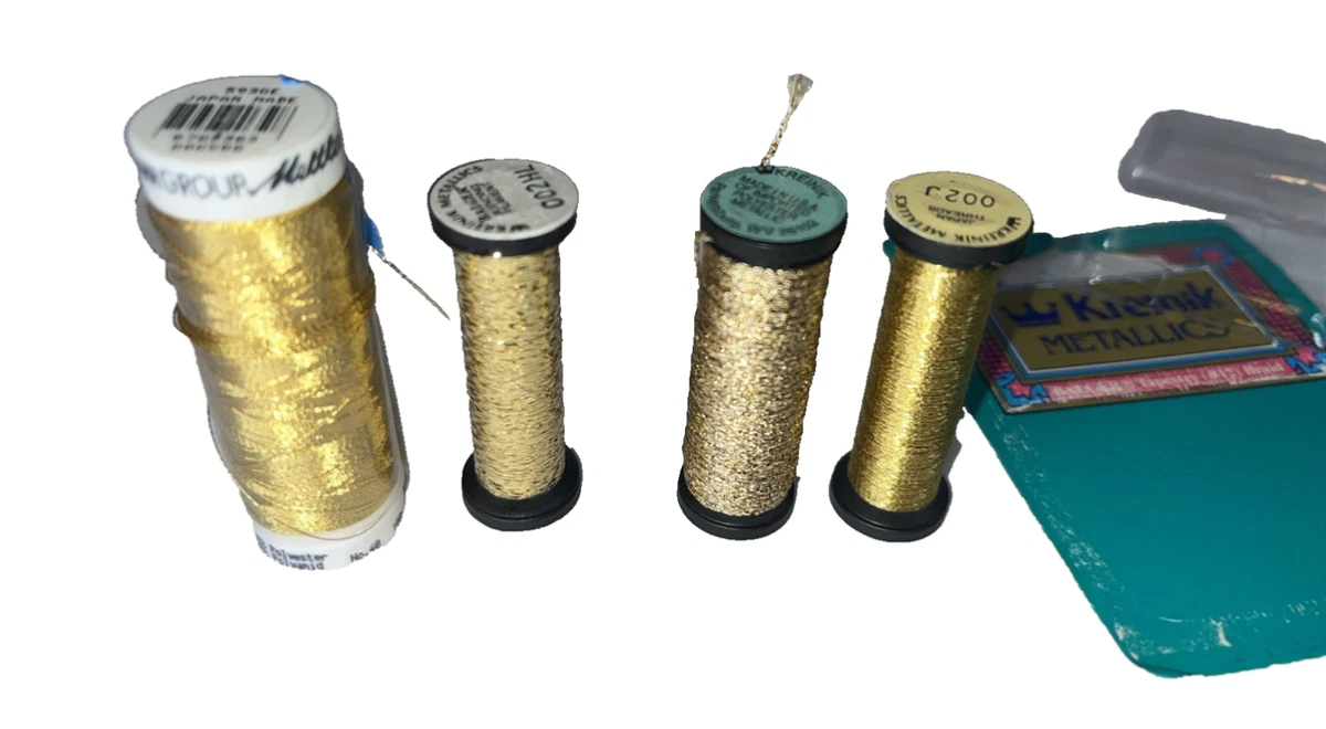KingStar Gold Thread #2 King Star Metallic Embroidery Thread Colorfast ...