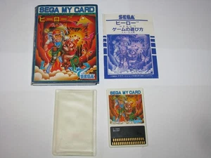 H.E.R.O Hero Sega My Card SG-1000 SC-3000 SMS Japan +Box Manual CIB US Seller - Picture 1 of 12