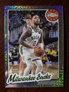 2025-26 Topps NBA Basketball Damian Lillard Silver Pack Chrome Refractor Bucks - Picture 1 of 1