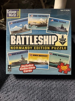 Rompecabezas Collage Mundo Acorazado Edición Normandía 500 Piezas con Cartas Nuevo Foto 1 de 3