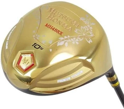Mutsumi Honma Driver MH488X Premium Titanium Carbon Men Golf genuine Japan - Image 1 of 4