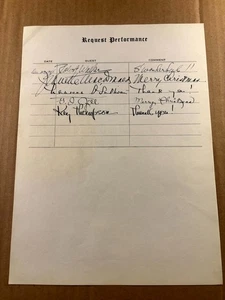 Robert Walker Very Rare Autographed Page '46 Radio O'Sullivan MacDonald GI Jill+ - Picture 1 of 6