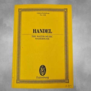 Handel The Water Music Study Score No 1308 Sheet Music Orchestra Vintage 1973 - Picture 1 of 9