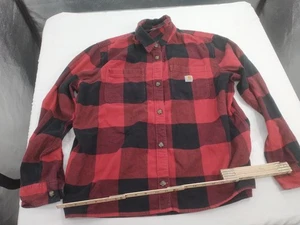 Carhartt Rugged Flex Flannel Long Sleeve Mens XL #AC03 - Picture 1 of 5