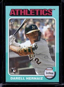 2024 Topps Heritage #670 Darell Hernaiz RC,White border Error Aqua Border - Picture 1 of 2