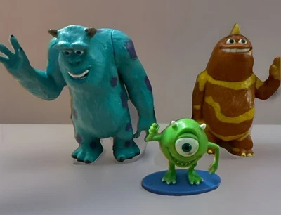 Disney’s Pixar Monsters Inc Sulley, Mike & George Figurines - A Lot Of 3 - Used. - Image 1 of 4