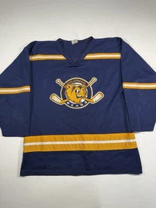 Vintage University Of Northern Colorado Game Hockey Jersey Adult Size 46 Blue - Picture 1 of 7
