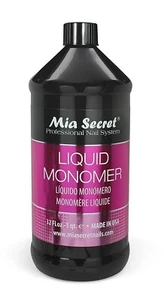 32 oz Mia Secret Liquid Monomer - Professional Nail Liquid for Acrylic Powder - Picture 1 of 2