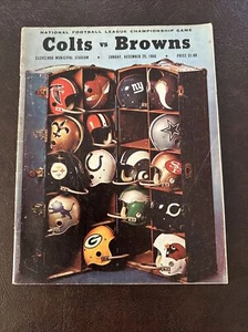 baltimore colts vs cleveland browns 1968 championship program Unitas - Picture 1 of 17